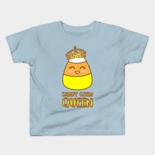 Halloween Candy Corn Queen Kids T-Shirt